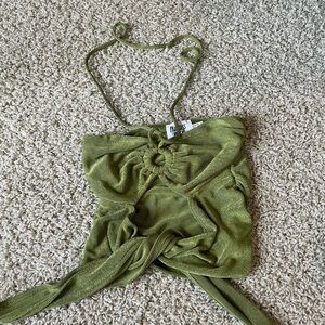 Green Halter Top